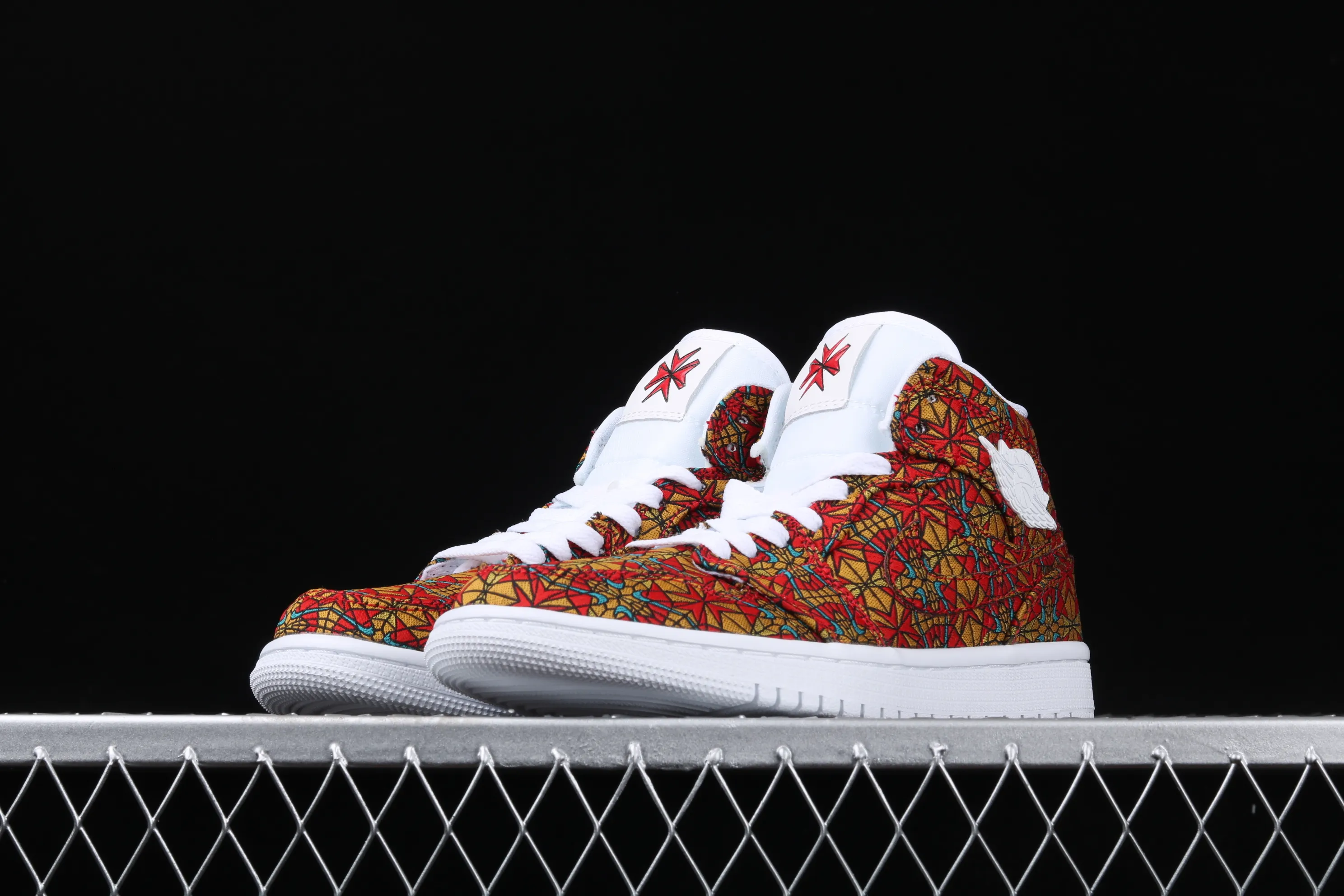 All categories Air Jordan Jordan series basketball shoes Air Jordan 1 Mid Air Jordan Mid AJ1 Joe 1 red satin AH7389-601